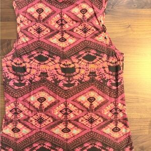 Ulla JohnsonPink and Black Geometric Patterned Top Small